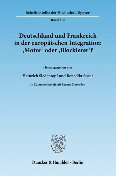 Produktbild: Deutschland und Frankreich in der europ&auml;ischen Integration