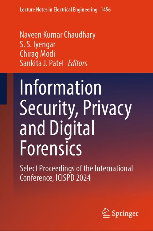 Produktbild: Information Security, Privacy and Digital Forensics