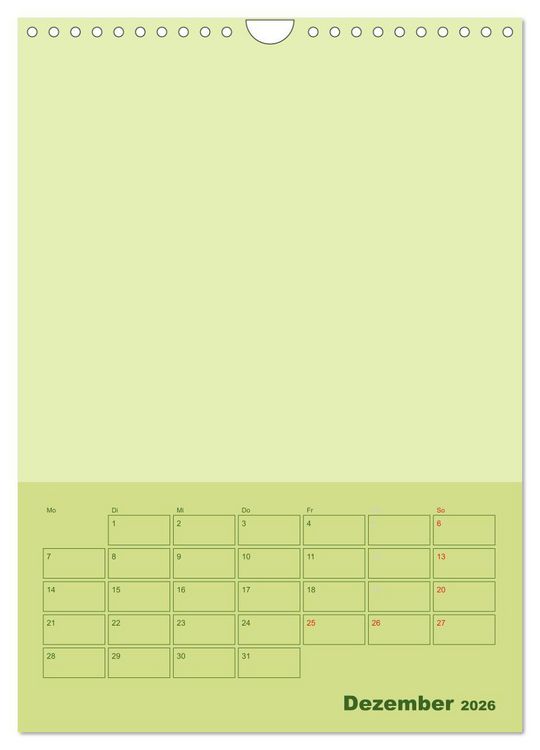 Produktbild: Bastel Terminkalender (Wandkalender 2026 DIN A4 hoch), CALVENDO Monatskalender