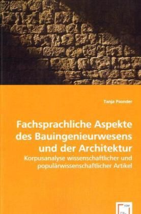 Produktbild: Psonder, T: Fachsprachliche Aspekte des Bauingenieurwesens u