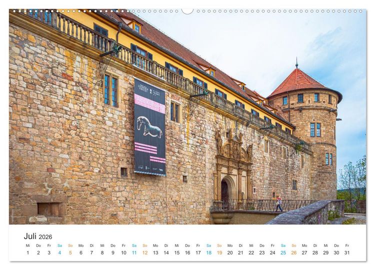 Produktbild: T&uuml;bingen - Die schw&auml;bische Universit&auml;tsstadt (hochwertiger Premium Wandkalender 2026 DIN A2 quer), Kunstdruck in Hochglanz