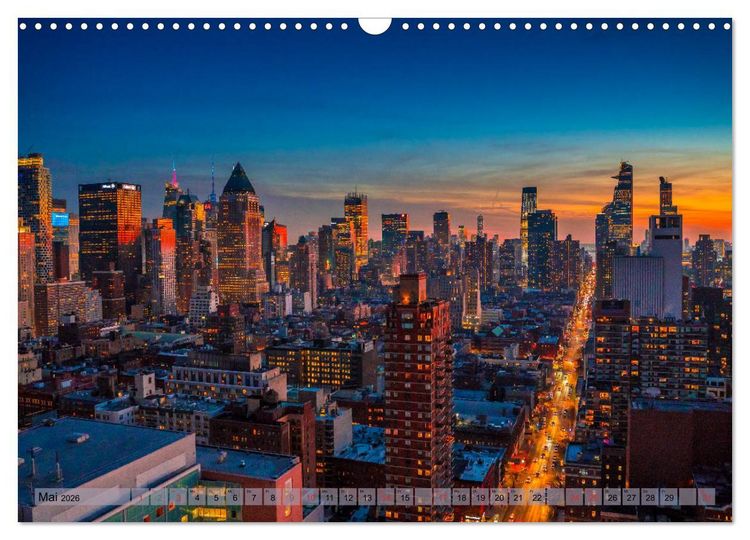 Produktbild: New York - Stadt der Wolkenkratzer (Wandkalender 2026 DIN A3 quer), CALVENDO Monatskalender