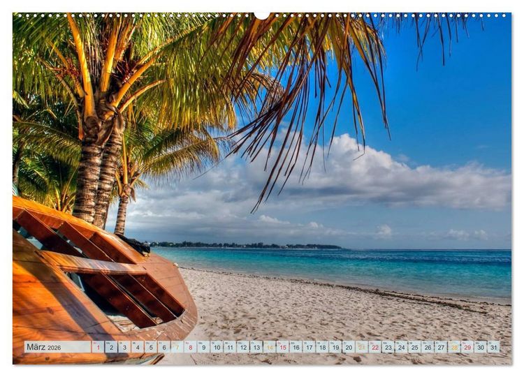 Produktbild: Mauritius - Insel im Indischen Ozean (Wandkalender 2026 DIN A2 quer), CALVENDO Monatskalender