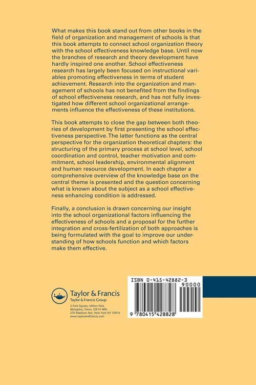 Produktbild: Managing Schools Towards High Performance