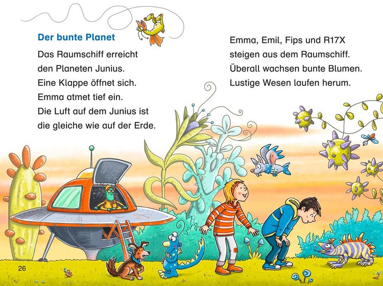 Produktbild: Duden Leseprofi &ndash; Die verr&uuml;ckte Reise ins All, 1. Klasse