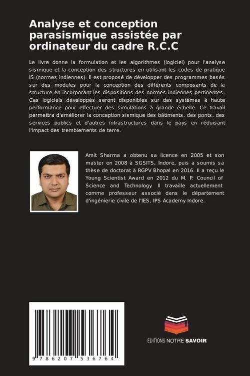 Produktbild: Analyse et conception parasismique assist&eacute;e par ordinateur du cadre R.C.C