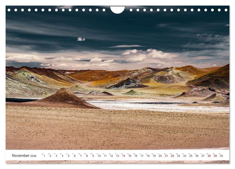 Produktbild: Chile - Die stille Kraft der Atacama (Wandkalender 2026 DIN A4 quer), CALVENDO Monatskalender