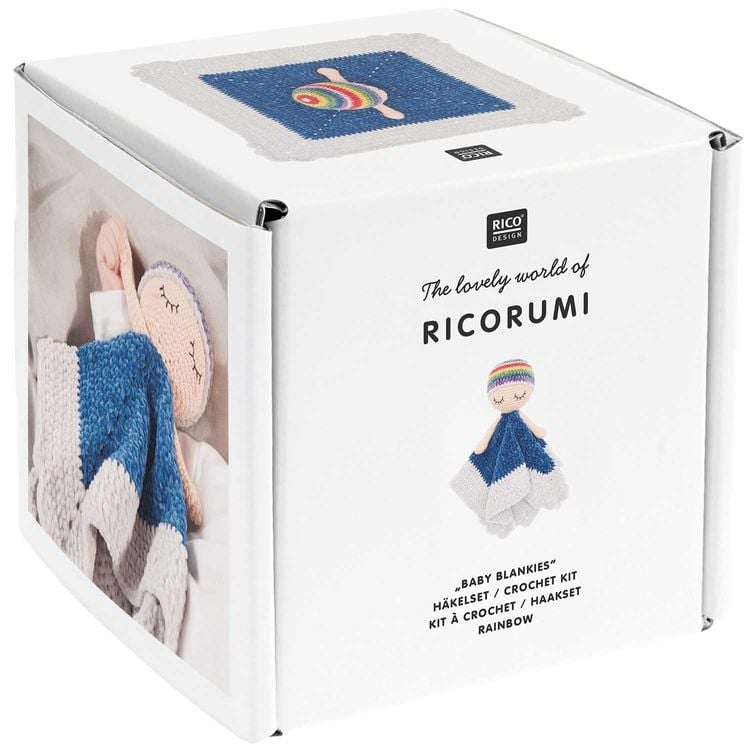 Produktbild: Ricorumi H&auml;kelset "Baby Blankies" Rainbow