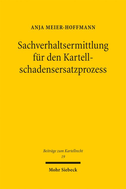 Produktbild: Sachverhaltsermittlung f&uuml;r den Kartellschadensersatzprozess