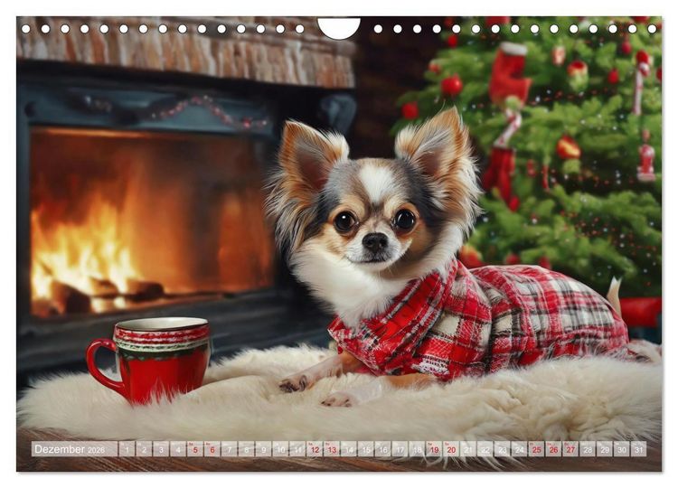 Produktbild: Chillige Chihuahuas - Entspannte Fellnasen genie&szlig;en das Leben (Wandkalender 2026 DIN A4 quer), CALVENDO Monatskalender