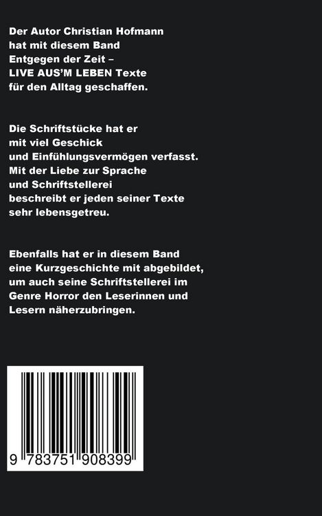 Produktbild: Entgegen der Zeit