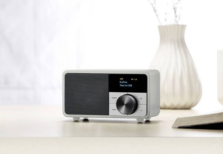 Produktbild: Sangean Genuine Mini DDR-7 Tischradio DAB+, UKW AUX, Bluetooth&reg; Silber