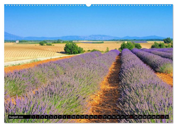 Produktbild: Verzaubernde Provence (hochwertiger Premium Wandkalender 2026 DIN A2 quer), Kunstdruck in Hochglanz