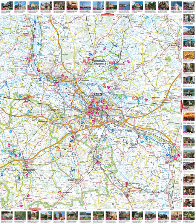 Produktbild: MARCO POLO Freizeitkarte 10 Bremen, Oldenburg und Umgebung 1:100.000