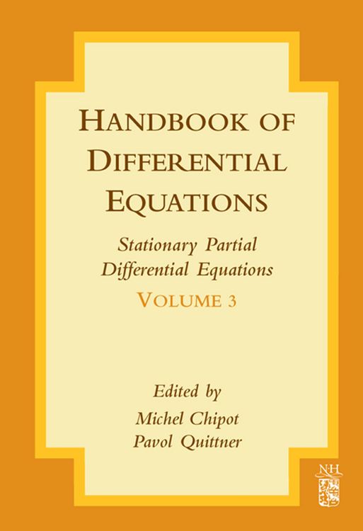Produktbild: Handbook of Differential Equations: Stationary Partial Differential Equations