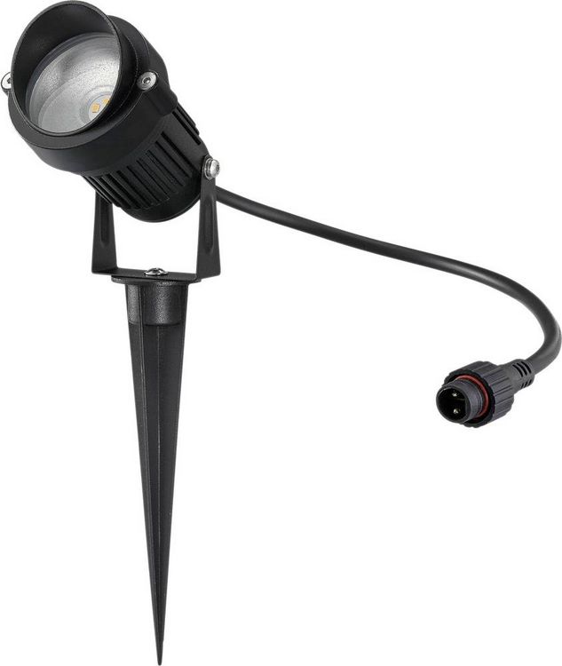 Produktbild: Sygonix SY-6612934 LED-Gartenleuchte LED LED 1W Schwarz