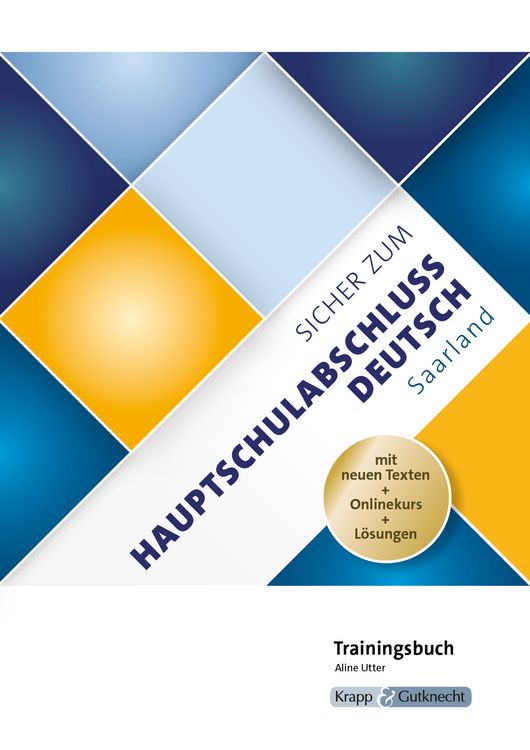 Produktbild: Sicher zum Hauptschulabschluss Deutsch Saarland &ndash; Trainingsbuch inkl. L&ouml;sungen und Onlinekurs