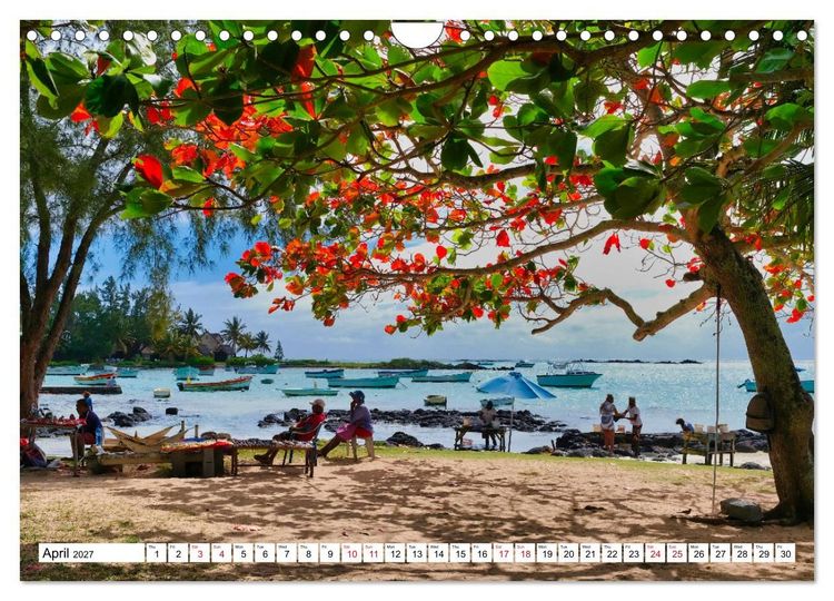 Produktbild: Mauritius - Holiday island in the Indian Ocean (Wall Calendar 2027 DIN A4 landscape), CALVENDO 12 Month Wall Calendar