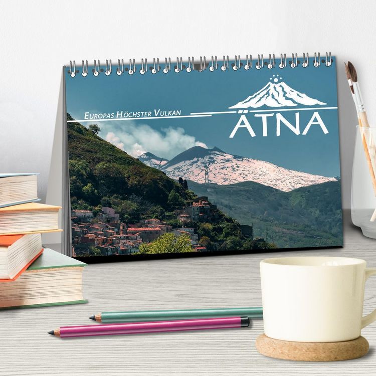 Produktbild: &Auml;tna - Europas h&ouml;chster Vulkan (Tischkalender 2026 DIN A5 quer), CALVENDO Monatskalender