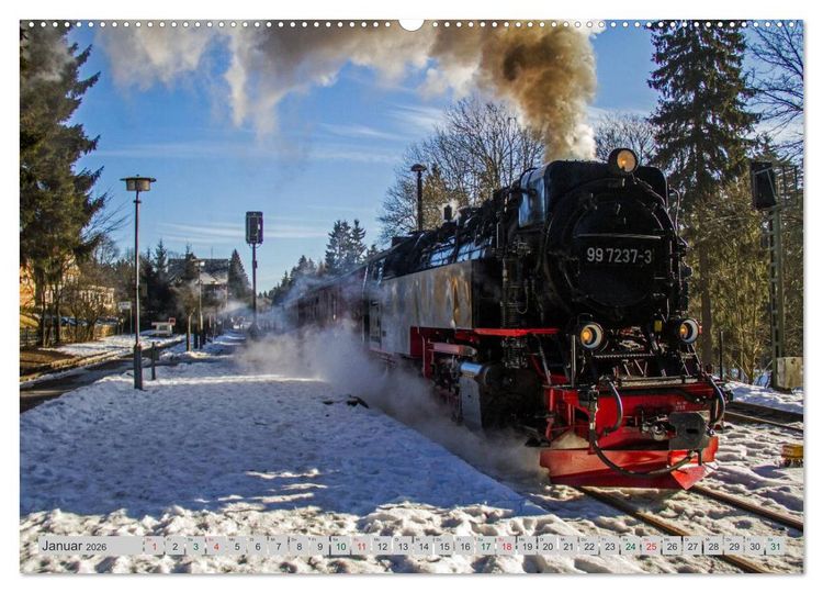 Produktbild: Harzer Dampfmomente (Wandkalender 2026 DIN A2 quer), CALVENDO Monatskalender