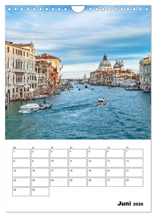 Produktbild: Venedig Kulisse der Serenissima - Terminplaner (Wandkalender 2026 DIN A4 hoch), CALVENDO Monatskalender