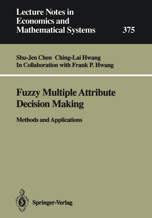 Produktbild: Fuzzy Multiple Attribute Decision Making
