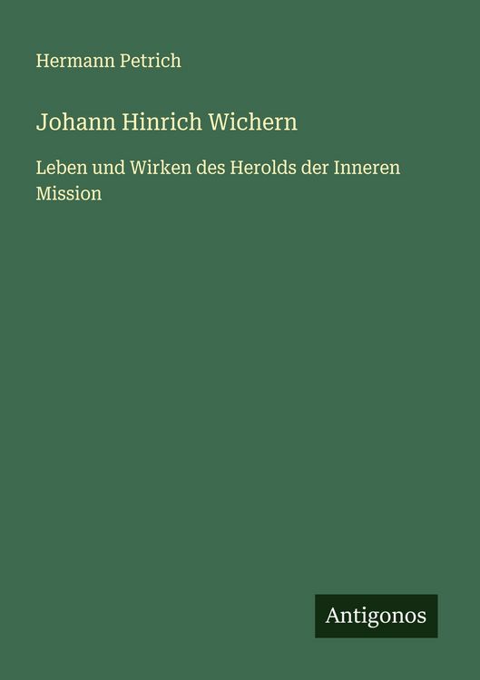 Produktbild: Johann Hinrich Wichern