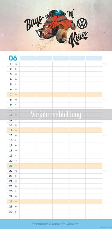 Produktbild: VW Familienplaner Illustrationen 2027