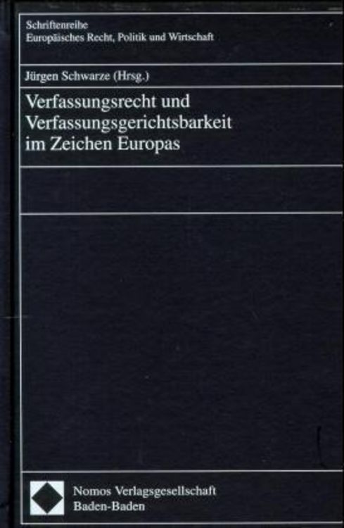 Produktbild: Verfassungsrecht und Verfassungsgerichtsbarkeit im Zeichen Europas