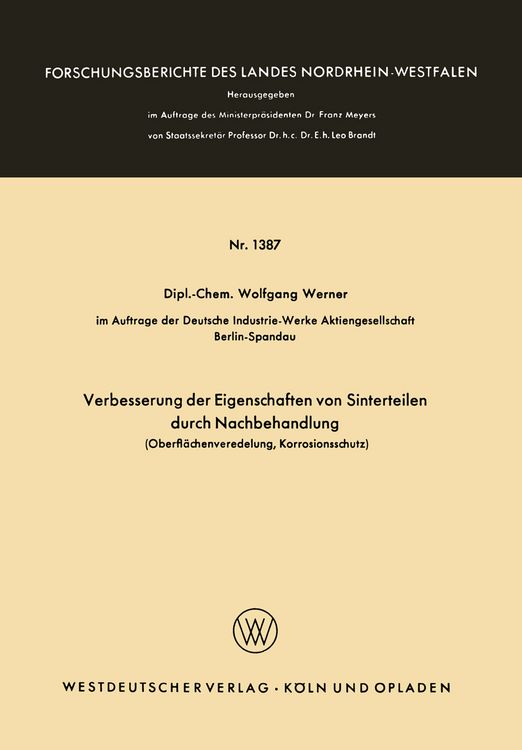 Produktbild: Verbesserung der Eigenschaften von Sinterteilen durch Nachbehandlung