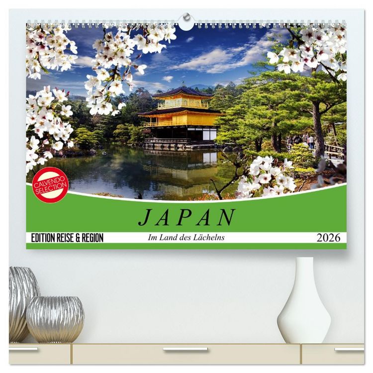 Produktbild: Japan. Im Land des L&auml;chelns (hochwertiger Premium Wandkalender 2026 DIN A2 quer), Kunstdruck in Hochglanz