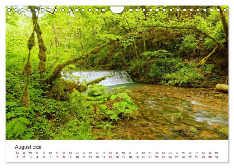 Produktbild: Wasser bewegt - Wasserf&auml;lle und Stromschnellen (Wandkalender 2026 DIN A4 quer), CALVENDO Monatskalender