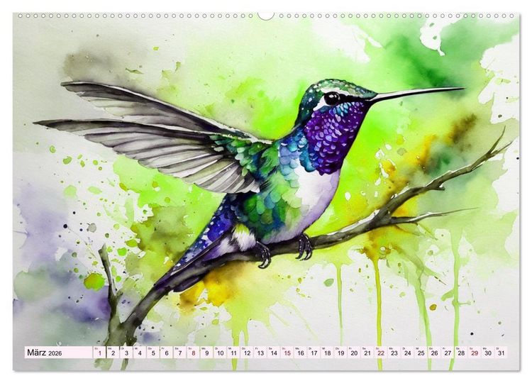 Produktbild: Schillernde Edelsteine (Wandkalender 2026 DIN A2 quer), CALVENDO Monatskalender