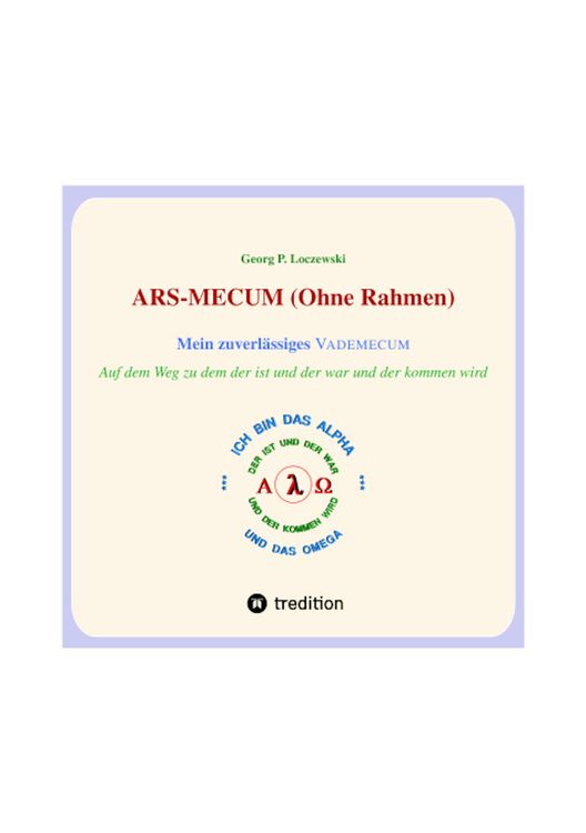 Produktbild: ARS-MECUM --- Mein zuverl&auml;ssiges VADEMECUM (Ohne Rahmen)