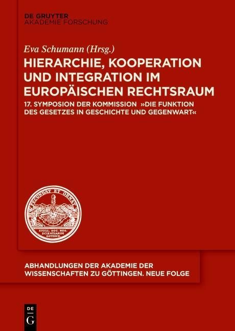 Produktbild: Hierarchie, Kooperation und Integration im Europ&auml;ischen Rechtsraum