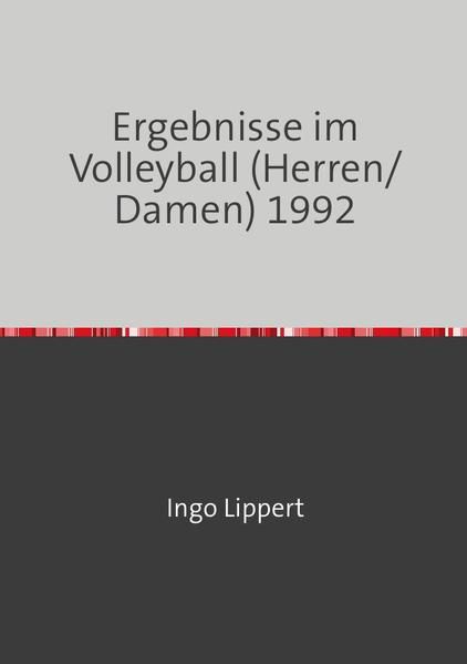 Produktbild: Sportstatistik / Ergebnisse im Volleyball (Herren/Damen) 1992