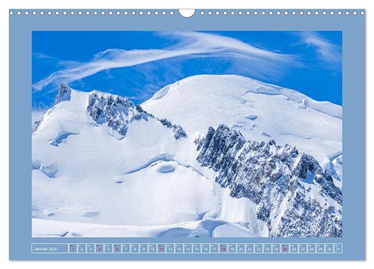 Produktbild: Die H&ouml;chsten der Alpen (Wandkalender 2026 DIN A3 quer), CALVENDO Monatskalender