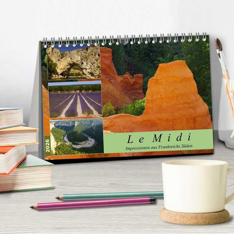 Produktbild: Le Midi - Impressionen aus Frankreichs S&uuml;den (Tischkalender 2026 DIN A5 quer), CALVENDO Monatskalender
