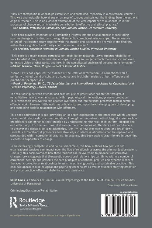 Produktbild: Therapeutic Correctional Relationships