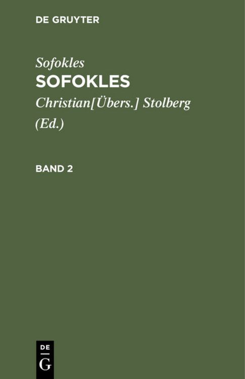 Produktbild: Sofokles. Band 2