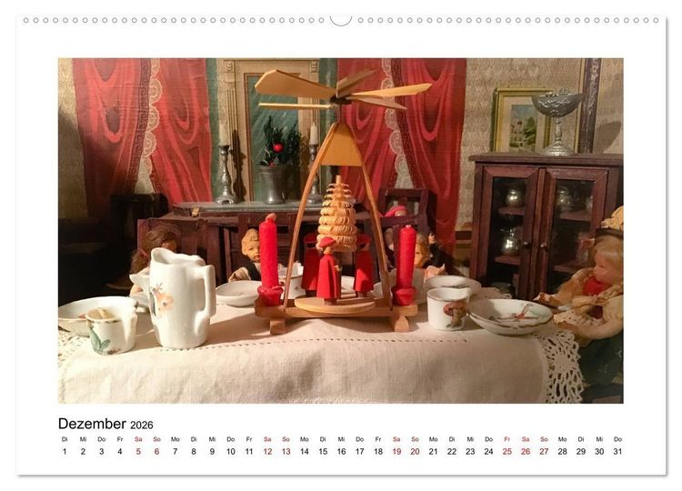 Produktbild: Altes Puppengeschirr (Wandkalender 2026 DIN A2 quer), CALVENDO Monatskalender