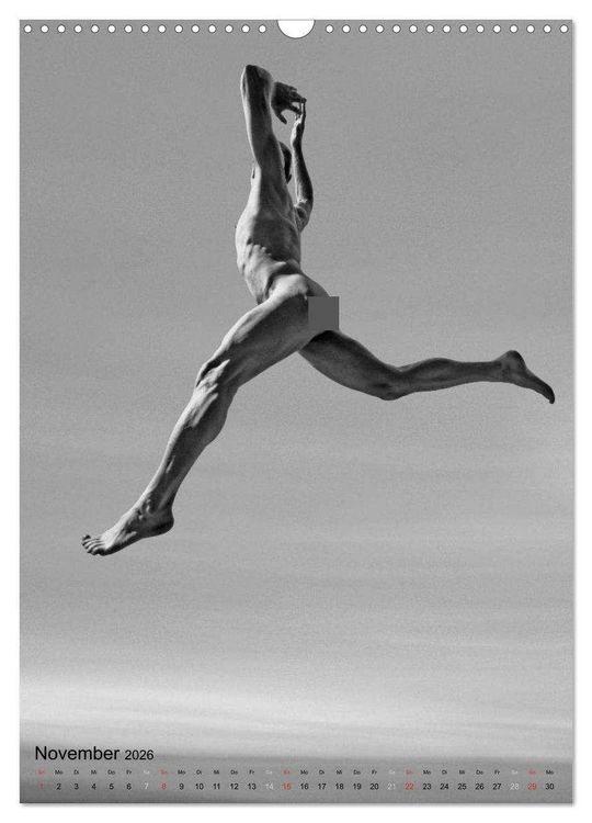 Produktbild: JUMP! ATHLETISCHE M&Auml;NNERAKTE (Wandkalender 2026 DIN A3 hoch), CALVENDO Monatskalender