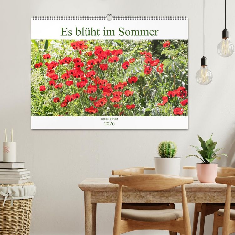 Produktbild: Es bl&uuml;ht im Sommer (Wandkalender 2026 DIN A2 quer), CALVENDO Monatskalender