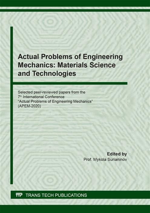 Produktbild: Actual Problems of Engineering Mechanics: Materials Science and Technologies