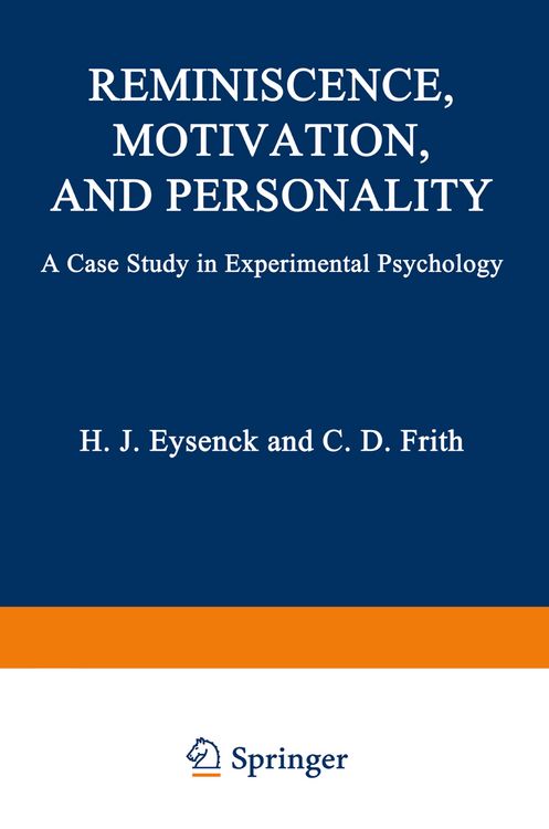 Produktbild: Reminiscence, Motivation, and Personality