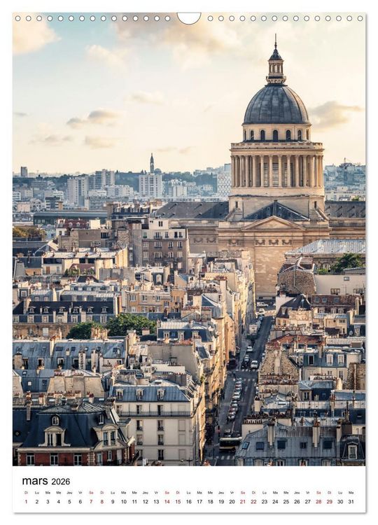 Produktbild: Visite de Paris (Calendrier mural 2026 DIN A3 horizontal), CALVENDO calendrier mensuel