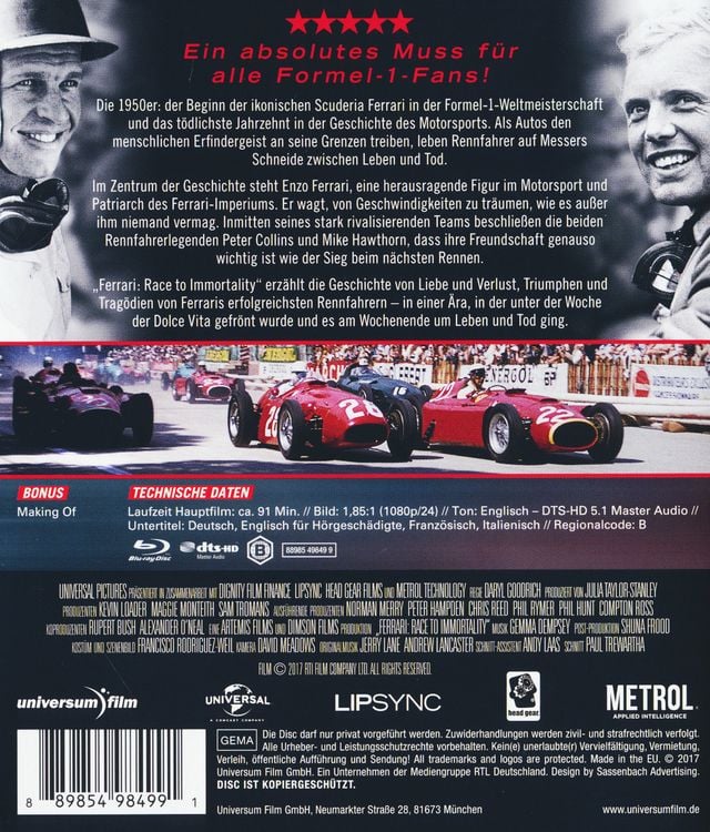 Produktbild: Ferrari: Race to Immortality (OmU)