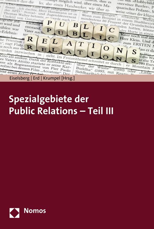 Produktbild: Spezialgebiete der Public Relations - Teil III