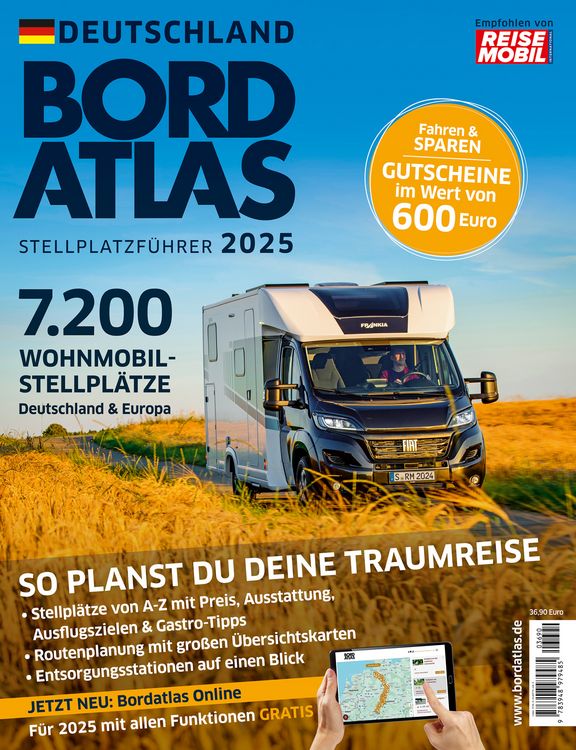 Produktbild: Bordatlas Stellplatzf&uuml;hrer 2025