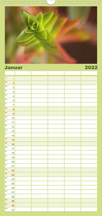 Produktbild: Es gr&uuml;nt! - Familienplaner hoch (Wandkalender 2022 , 21 cm x 45 cm, hoch)